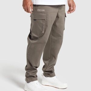Rare New Rest Day Woven Cargo Pants Camo Brown Gymshark Mens Size XL